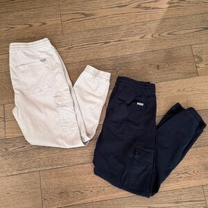 Men’s Joe's Jeans Cargo Khaki Drawsting Jogger Pants size Large - Two Pairs